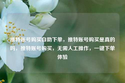 推特账号购买自助下单，推特账号购买是真的吗，推特账号购买，无需人工操作，一键下单体验